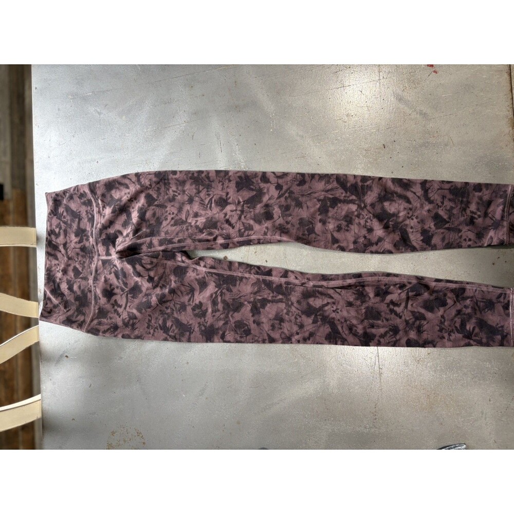 Lululemon Red Print Leggings Size 4